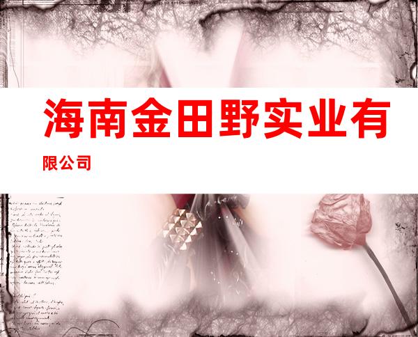 海南金田野实业有限公司